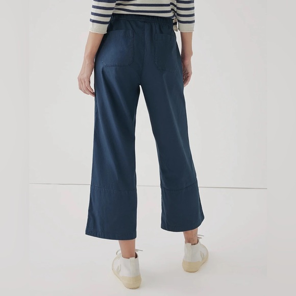 Pact | Women's French Navy Daily Twill Pants - Picture 3 of 5